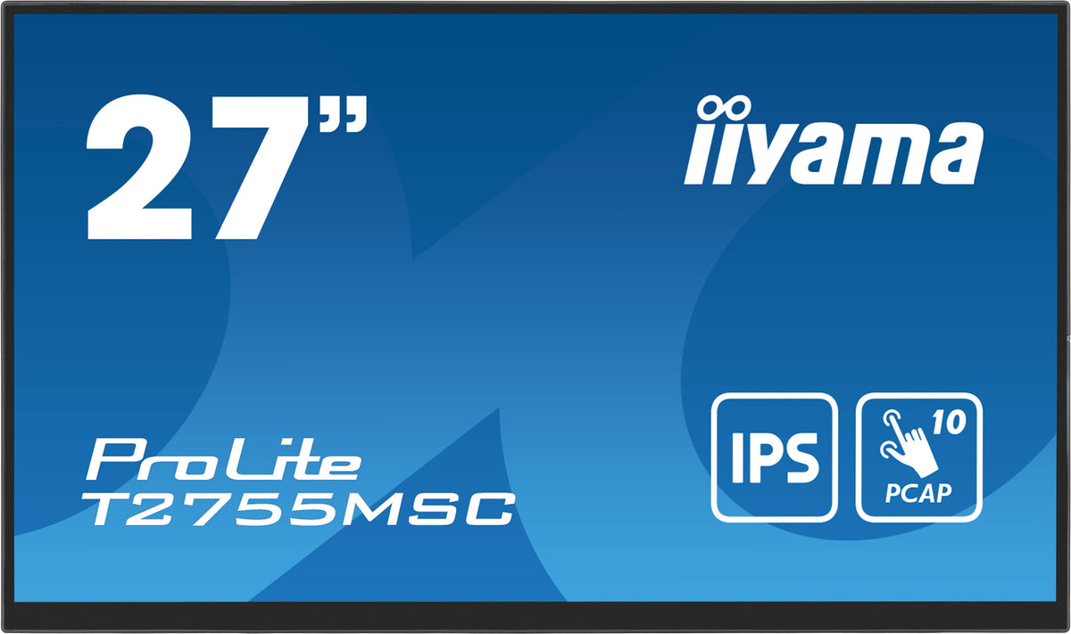 iiyama ProLite T2755MSC-B1 - 68.6 cm (27") - 1920 x 1080 pixels Full HD LED Touchscreen Tabletop Monitor