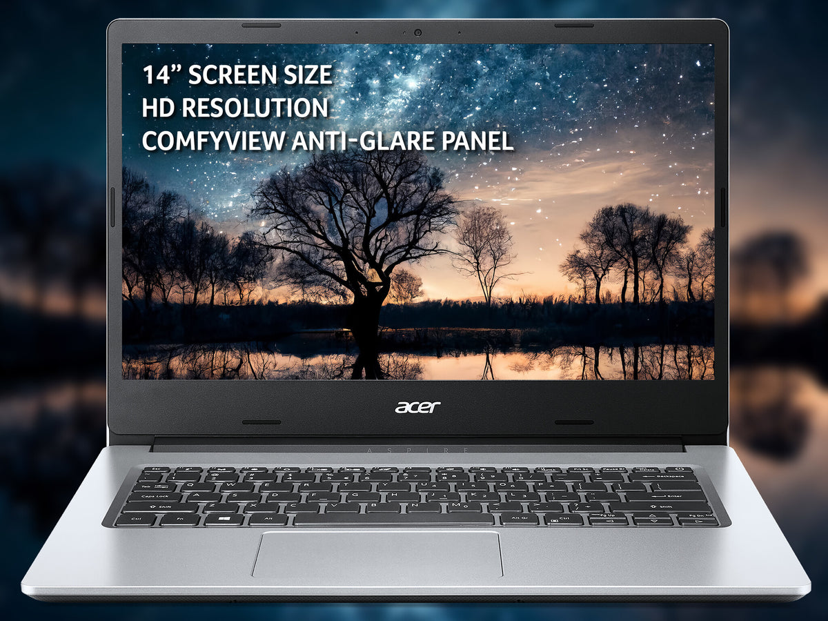 Acer Aspire 1 Laptop - 35.6 cm (14") - Intel Celeron N4500 - 4 GB DDR4-SDRAM - 64 GB eMMC - Windows 11 - Silver