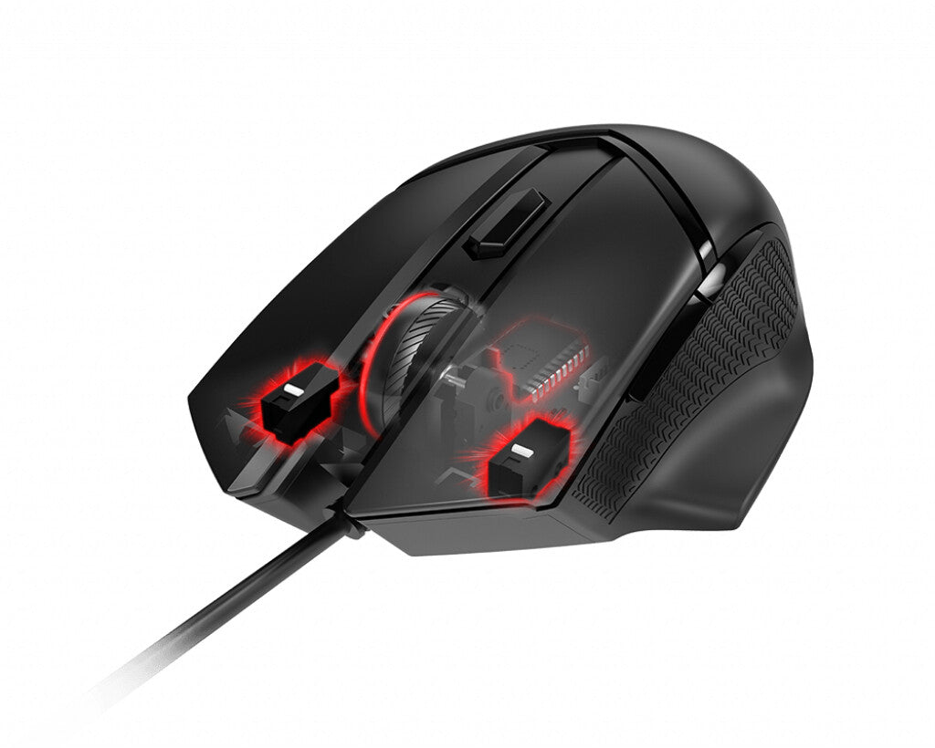 MSI CLUTCH GM20 ELITE - Optical Gaming Mouse in Black - 6,400 DPI