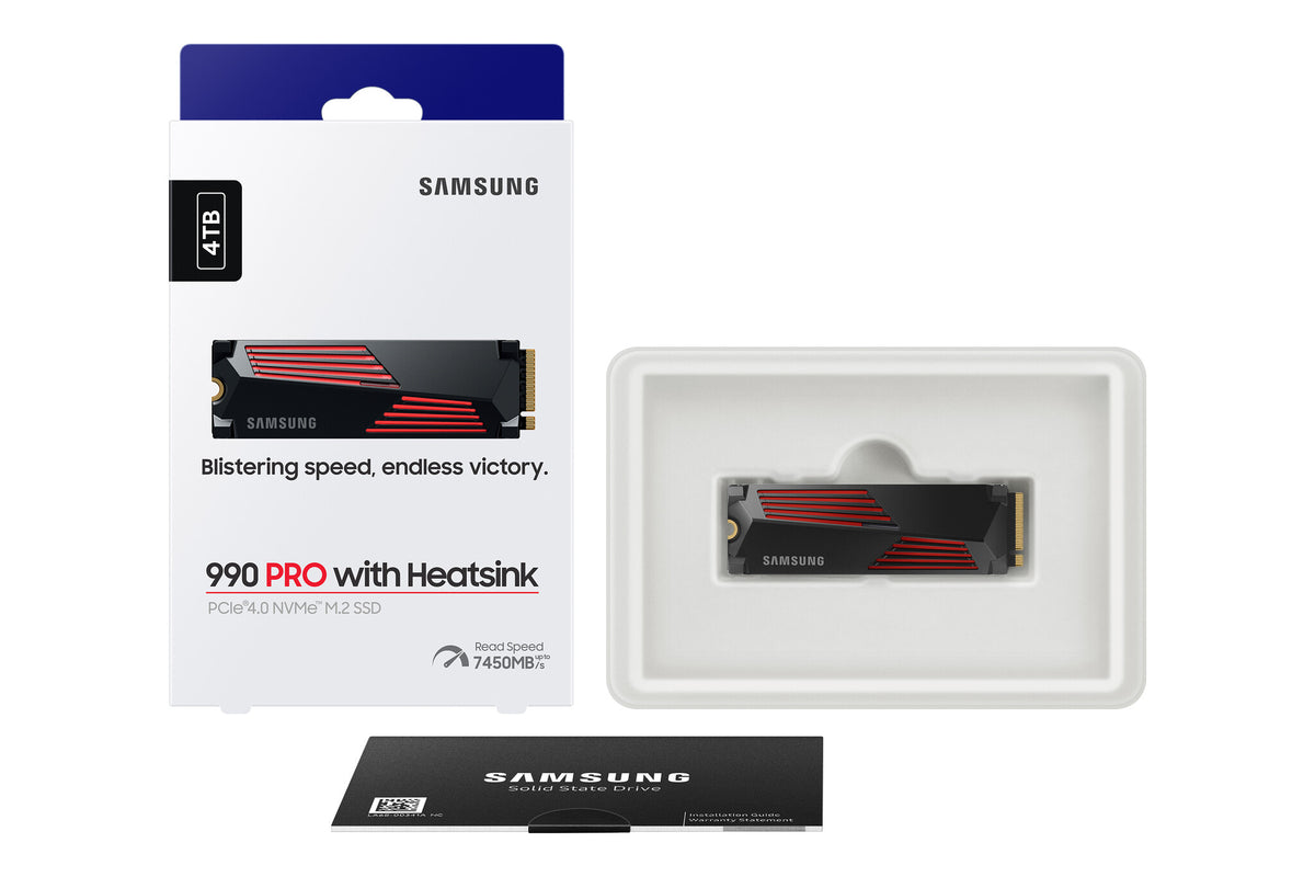 Samsung 990 Pro - PCI Express 4.0 V-NAND TLC NVMe M.2 SSD - 4 TB