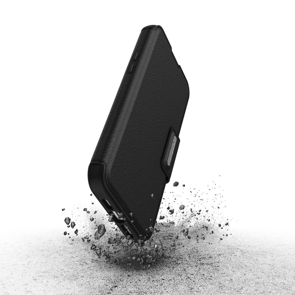 Strada Series Folio Case with MagSafe for iPhone 15 Plus in Shadow