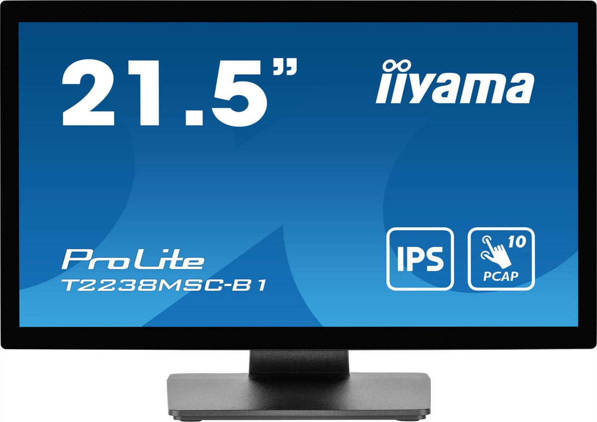 iiyama ProLite T2238MSC-B1 computer monitor 54.6 cm (21.5&quot;) 1920 x 1080 pixels Full HD LED Touchscreen Black