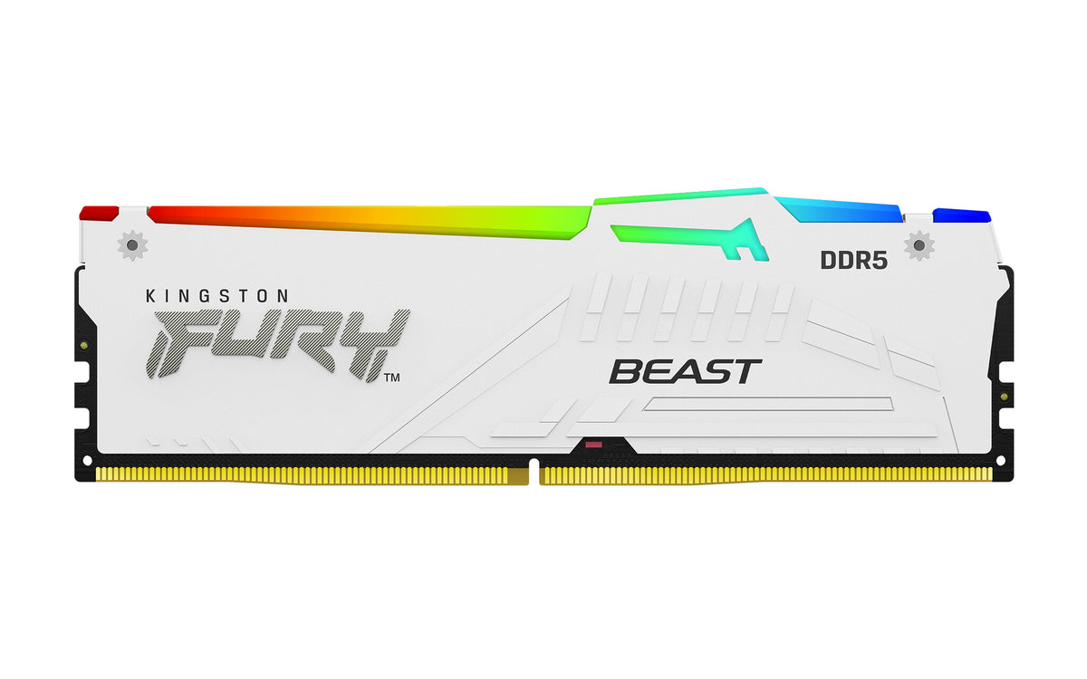 Kingston Technology FURY Beast White RGB - 32 GB 2 x 16 GB DDR5 5600MT/s memory module