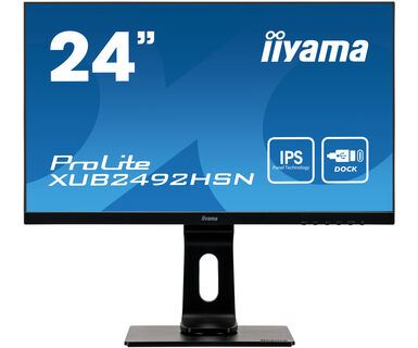 iiyama ProLite XUB2492HSN-B1 Computer Monitor 60.5 cm (23.8") 1920 x 1080 pixels Full HD LED Black