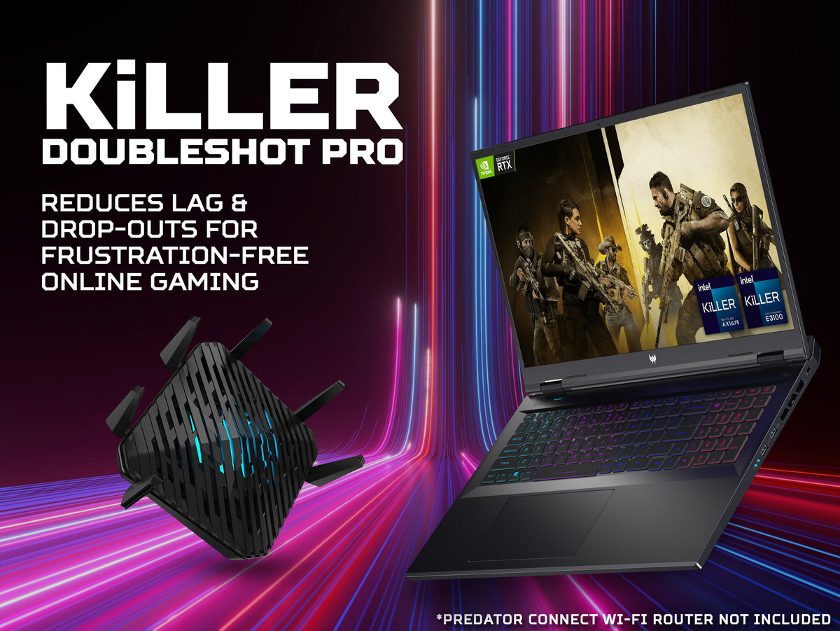 Acer Predator Helios Neo 18 - 45.7 cm (18&quot;) - Intel® Core™ i7-14700HX - 16 GB DDR5-SDRAM - 1 TB SSD - NVIDIA GeForce RTX 4070 - Wi-Fi 6E - Windows 11 Pro - Black