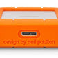 LaCie Rugged Mini - Micro-USB B External hard drive in Orange - 4 TB