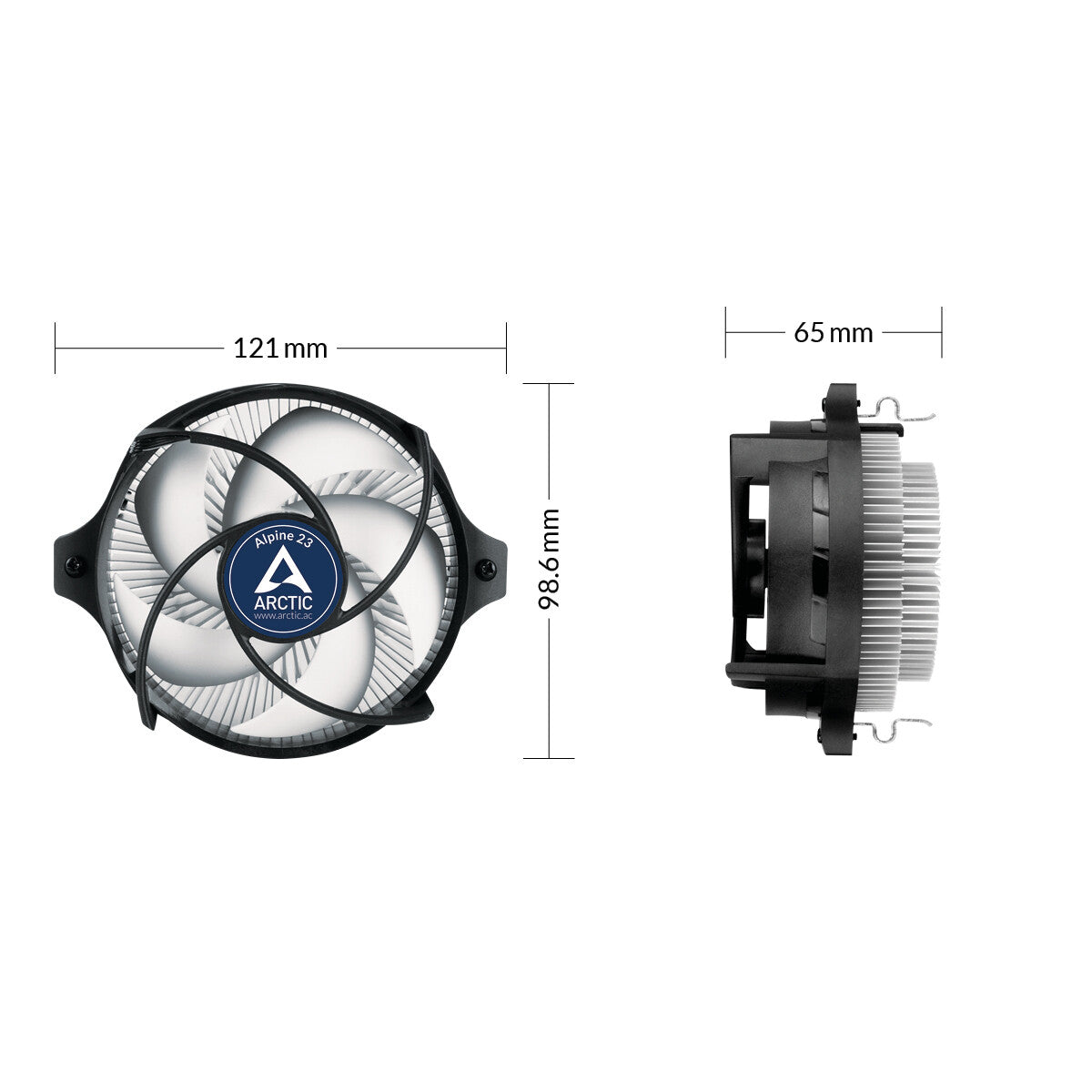 ARCTIC Alpine 23 - Compact AMD Air Processor Cooler - 90mm
