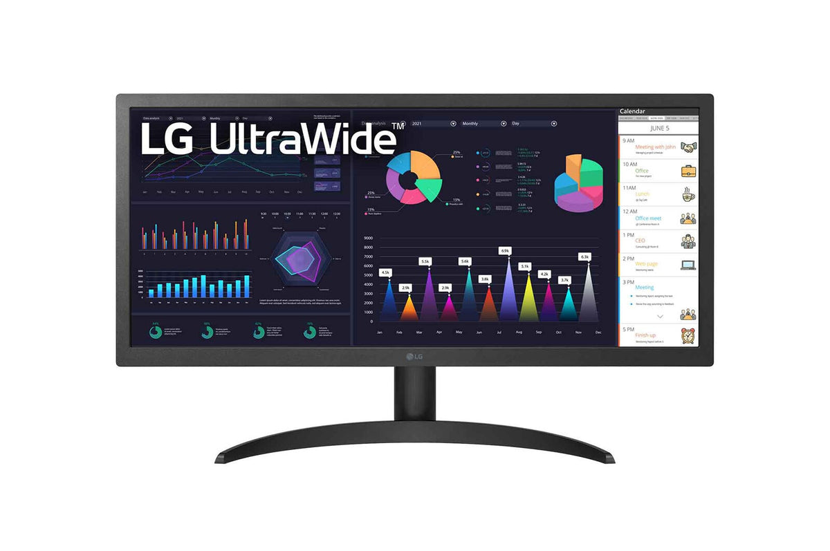 LG 26WQ500-B - 65.3 cm (25.7") - 2560 x 1080 pixels UltraWide FHD LED Monitor