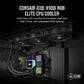 Corsair iCUE H100i RGB ELITE - All-in-one Liquid Processor Cooler in Black - 240mm