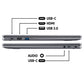 Acer Chromebook Plus 515 - 39.6 cm (15.6") - Intel® Core i3-1215U - 8 GB LPDDR5x-SDRAM - 256 GB SSD - Wi-Fi 6E - Chrome OS - Grey