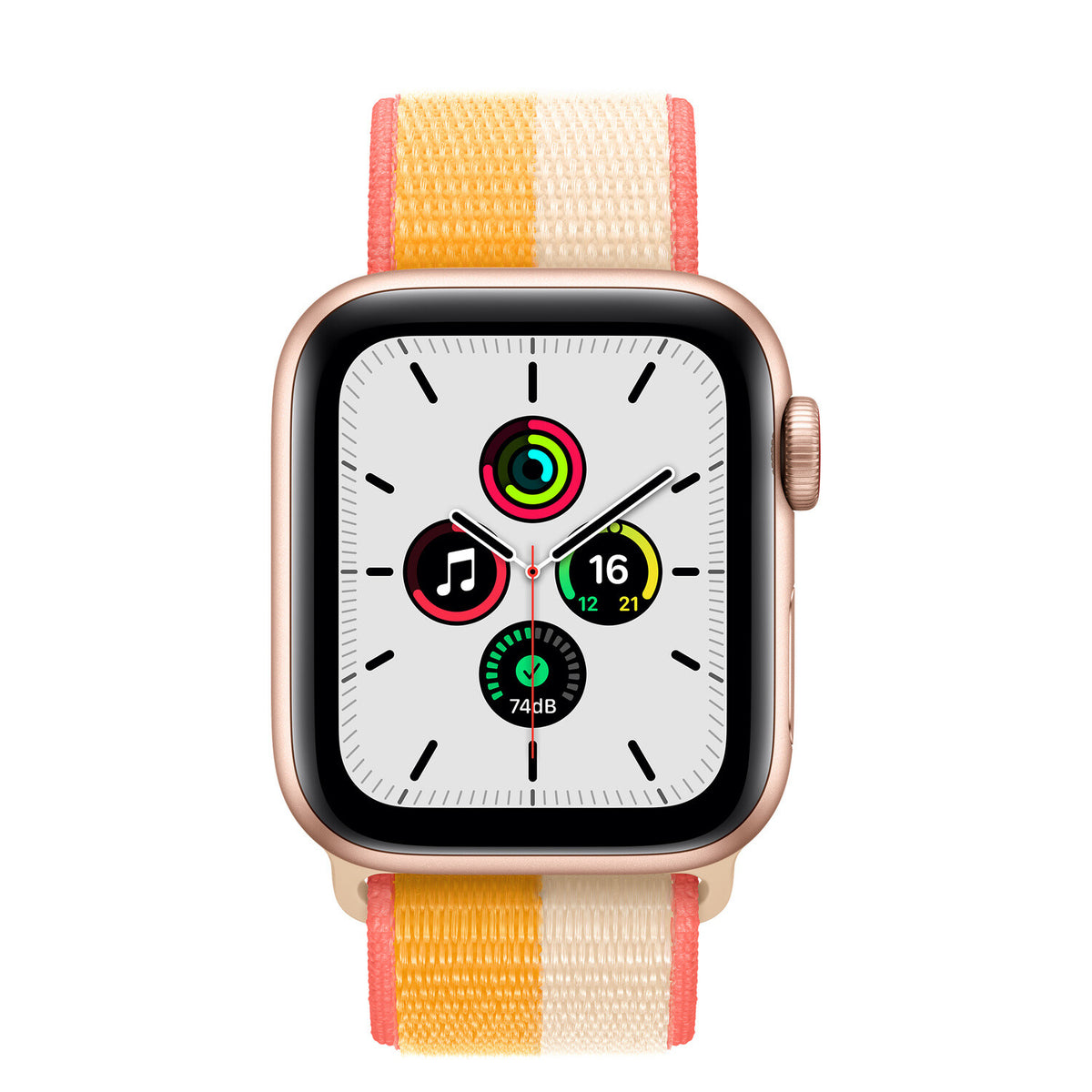 Apple Watch SE OLED 40 mm Digital 324 x 394 pixels Touchscreen 4G Gold Wi-Fi GPS (satellite)
