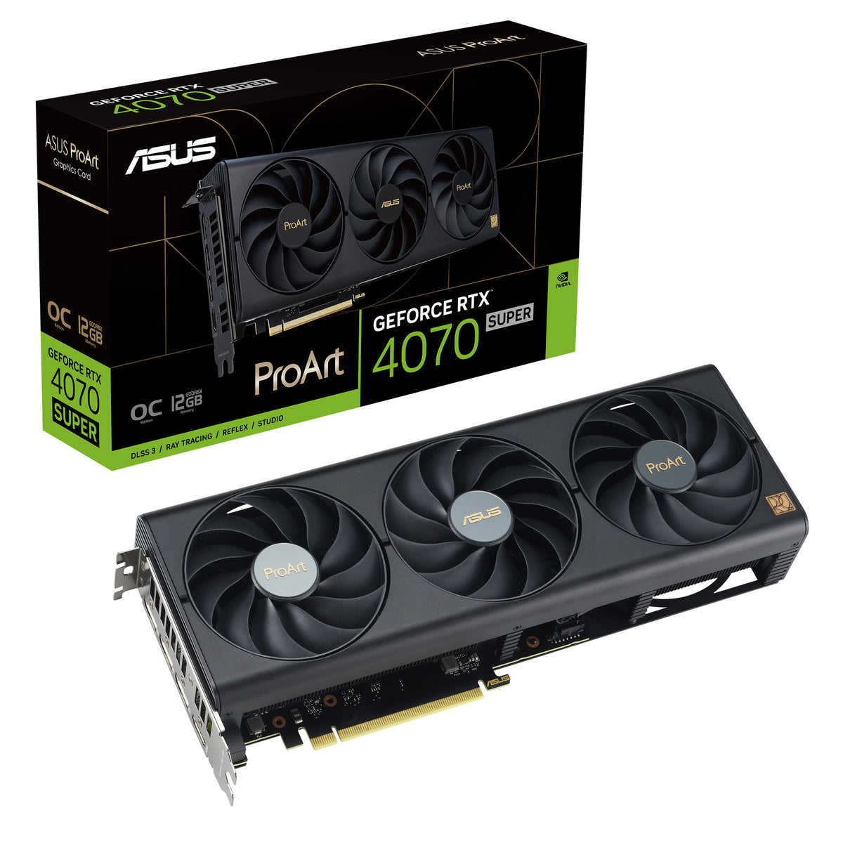 ASUS ProArt - NVIDIA 12 GB GDDR6X GeForce RTX 4070 SUPER graphics card