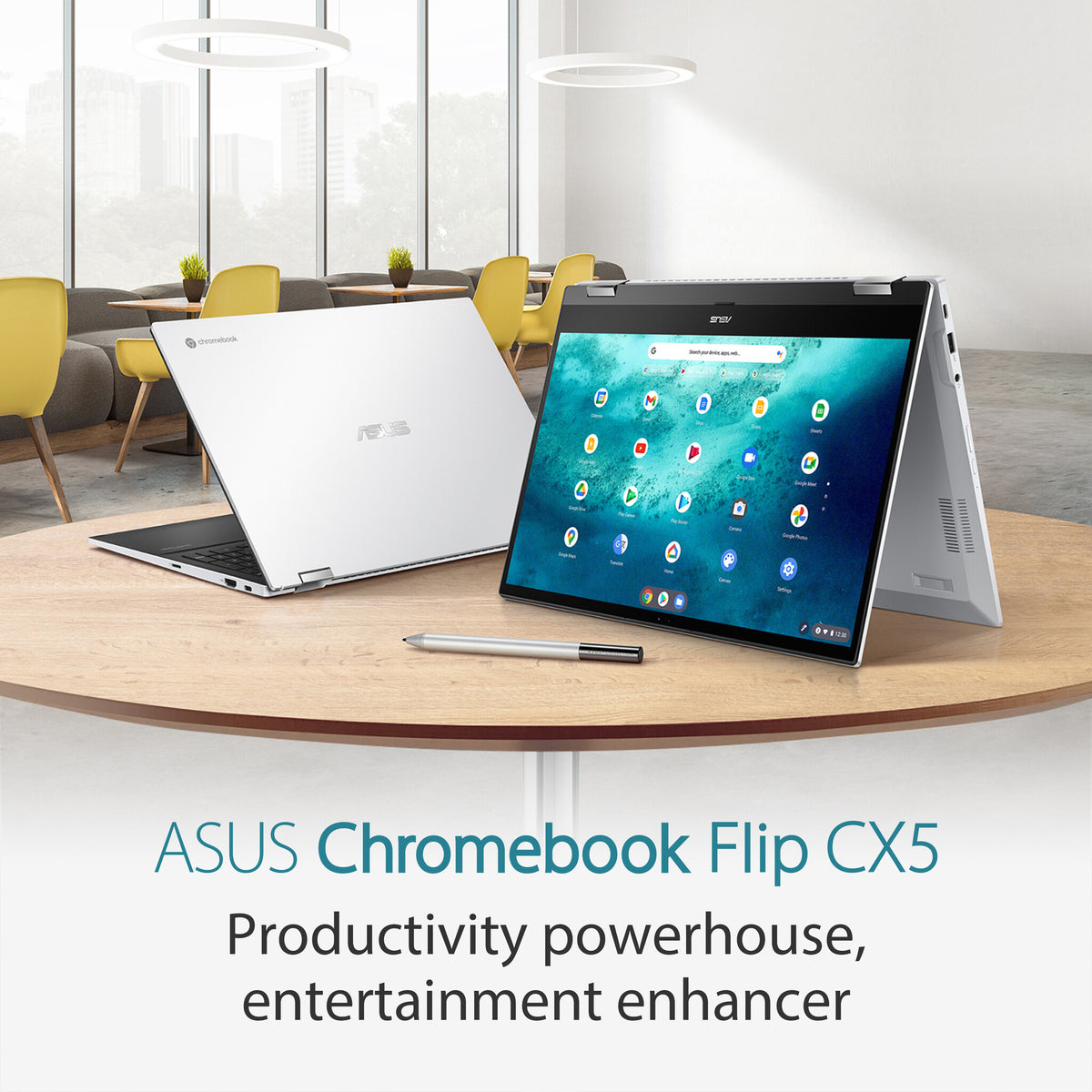 ASUS Chromebook Flip - 39.6 cm (15.6") - Touchscreen - Intel® Core™ i5-1135G7 - 8 GB LPDDR4x-SDRAM - 256 GB SSD - Wi-Fi 6 - ChromeOS - White