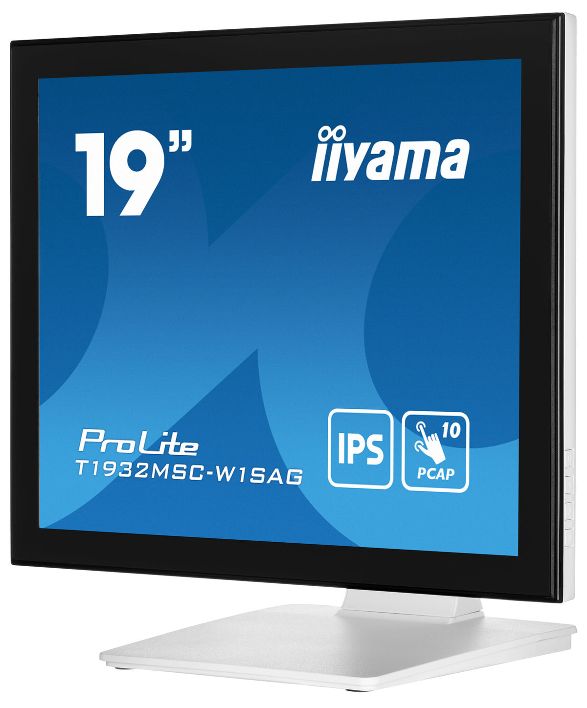 iiyama ProLite T1932MSC-W1SAG computer monitor 48.3 cm (19") 1280 x 1024 pixels Full HD LED Touchscreen Tabletop White