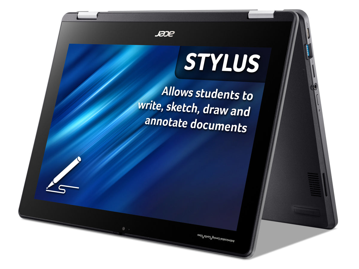 Acer Chromebook Spin 512 - 30.5 cm (12") - Touchscreen - Intel® N N100 - 4 GB LPDDR5-SDRAM - 64 GB eMMC - Wi-Fi 6E - ChromeOS - Black