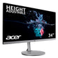 Acer CB2 CB342CU - 86.4 cm (34") - 3440 x 1440 pixels UltraWide Quad HD LED Monitor