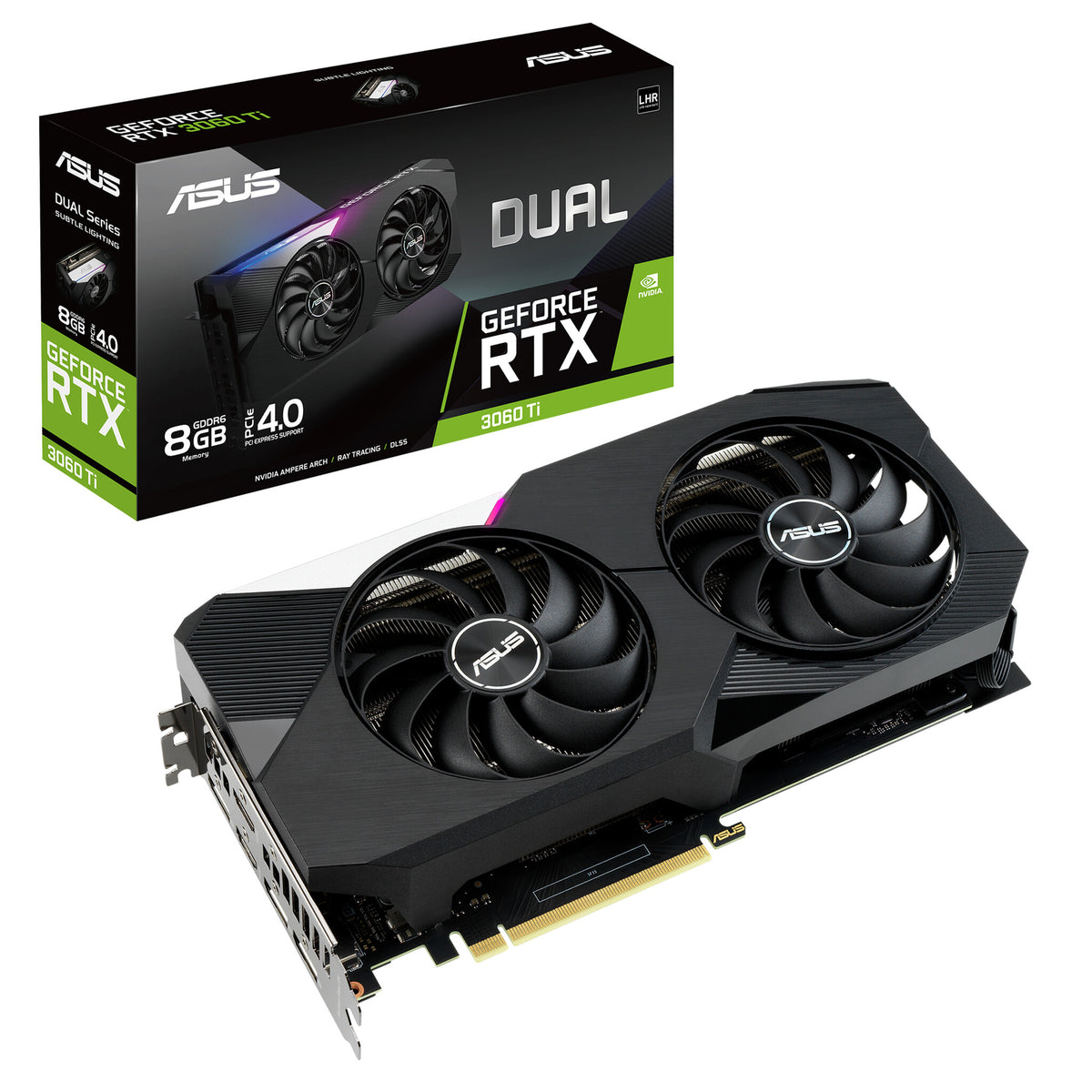 ASUS Dual V2 - NVIDIA 8 GB GDDR6 GeForce RTX 3060 Ti graphics card