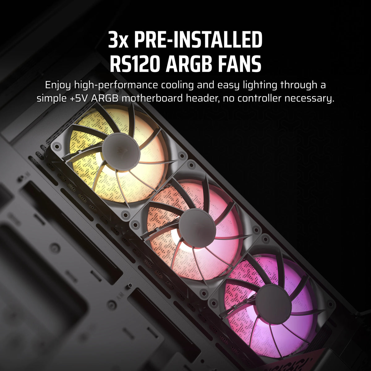 Corsair 3500X ARGB - EATX Mid Tower Case in Black