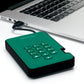 iStorage diskAshur2 - Secure Encrypted External hard drive in Green - 1 TB