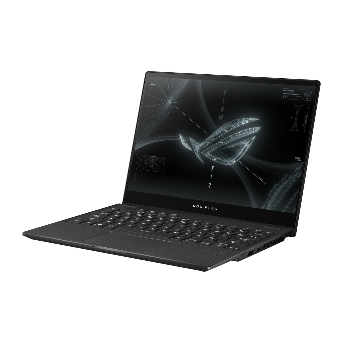 ASUS ROG Flow X13 Hybrid (2-in-1) - 34 cm (13.4") - Touchscreen - AMD Ryzen™ 9 5980HS - 16 GB LPDDR4x-SDRAM - 1 TB SSD - NVIDIA GeForce RTX 3050 Ti - Wi-Fi 6 - Windows 10 Pro - Black