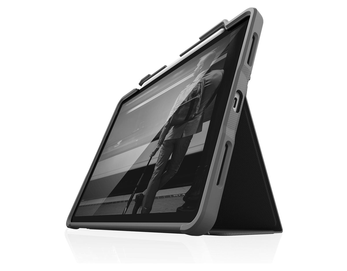 STM Dux Plus Folio Case for 12.9&quot; iPad in Black / Grey