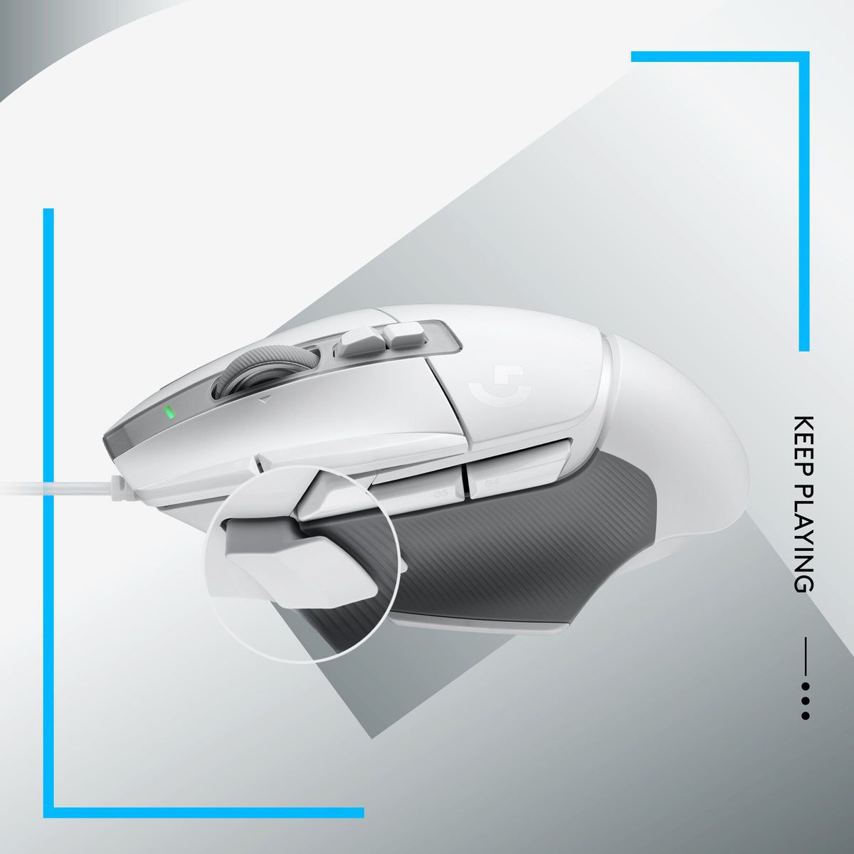 Logitech G G502 X Gaming Mouse in White - 25,600 DPI