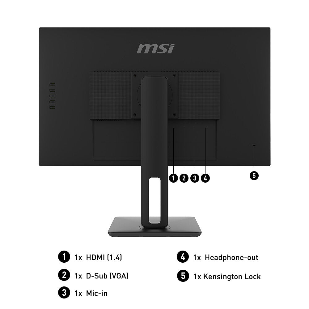 MSI Pro MP271P - 68.6cm (27&quot;) - 1920 x 1080 pixels FHD LED Monitor