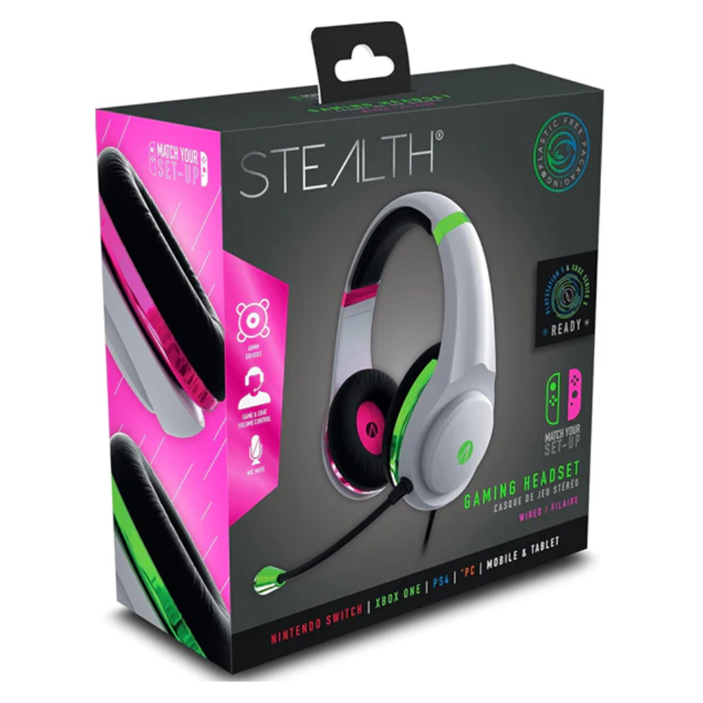 STEALTH XP-Match Your Set-Up Gaming Headset Pink/Green