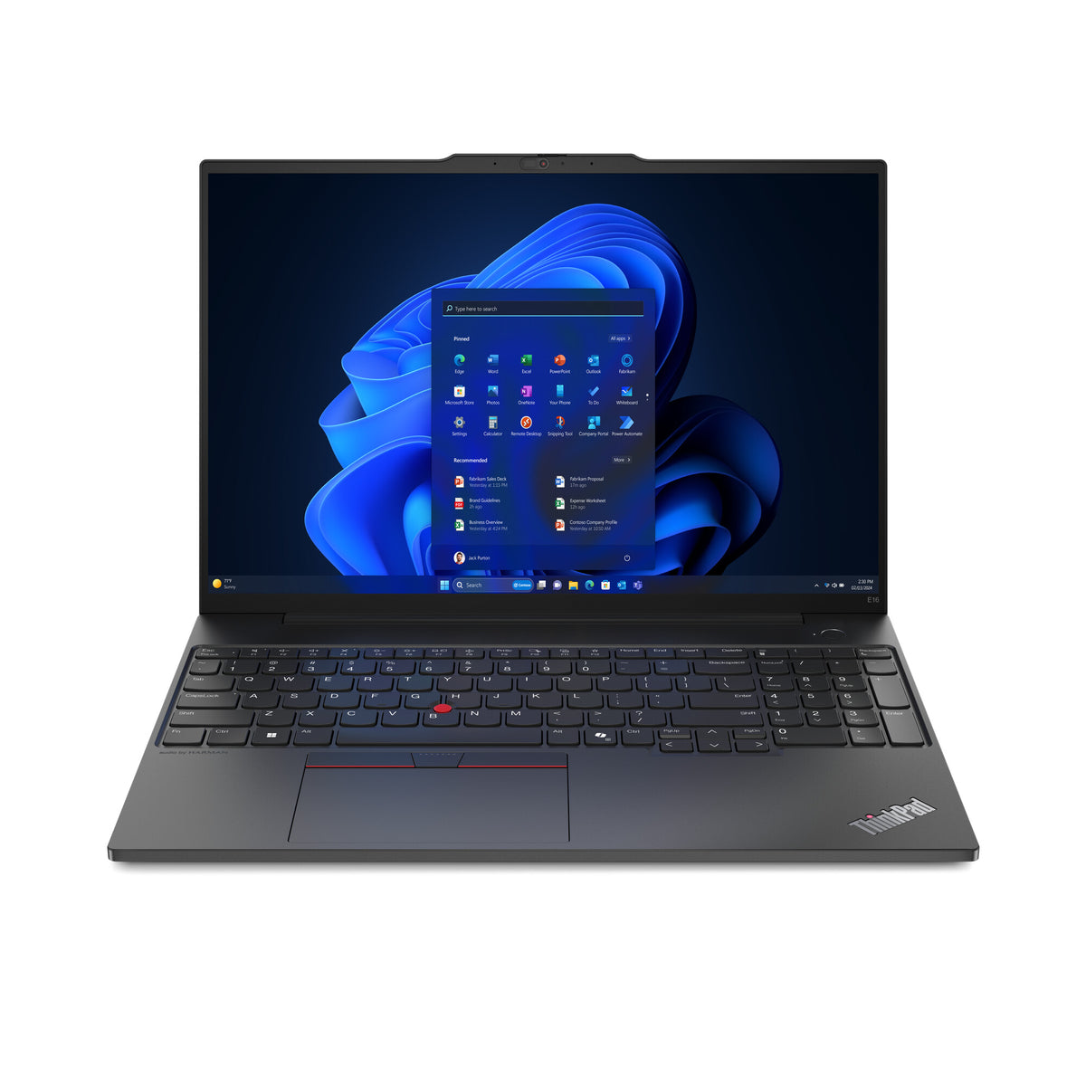 Lenovo ThinkPad E16 Laptop - 40.6 cm (16") - Intel Core Ultra 5 125U - 16 GB DDR5-SDRAM - 256 GB SSD - Wi-Fi 6E - Windows 11 Pro - Black