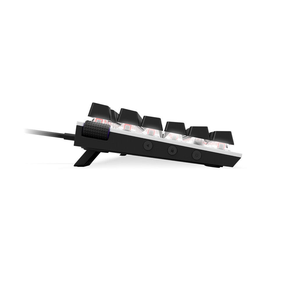 NZXT Function MiniTKL - USB Wired RGB Mechanical Keyboard in Black / White (QWERTZ German)