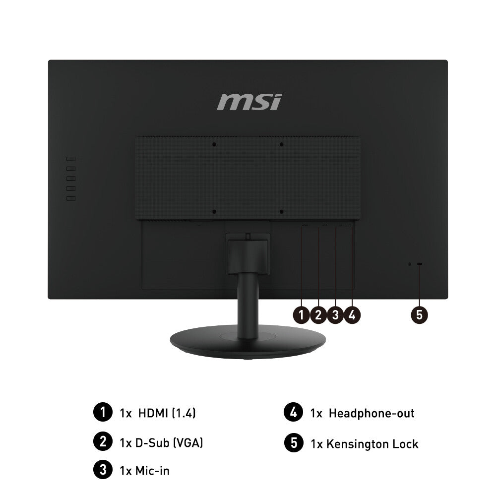 MSI Pro MP271 - 68.6 cm (27&quot;) - 1920 x 1080 pixels FHD Monitor