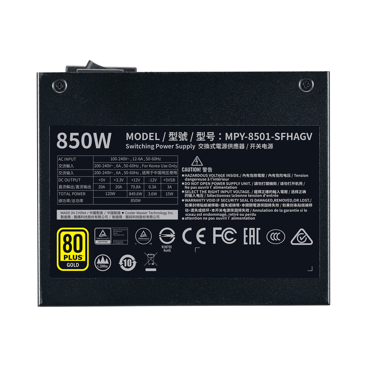 Cooler Master V850 SFX - 850W 80+ Gold Fully Modular Power Supply Unit
