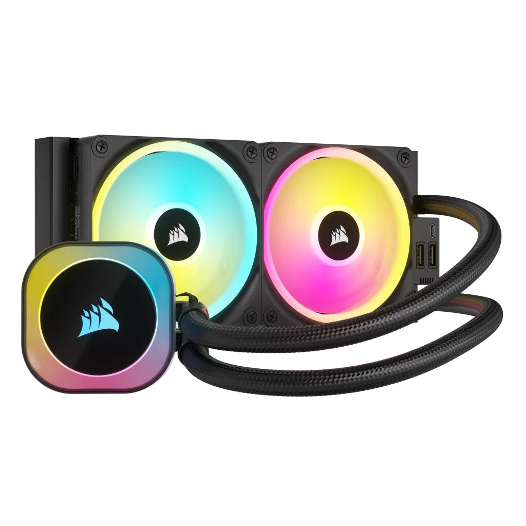 Corsair iCUE LINK H100i RGB - Liquid Processor Cooling Kit in Black - 240mm