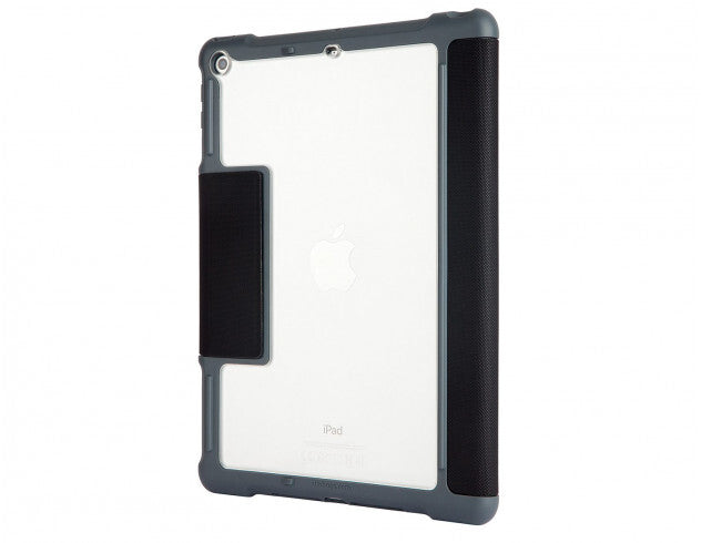 STM Dux Folio Case for iPad (5th Gen) in Black / Transparent