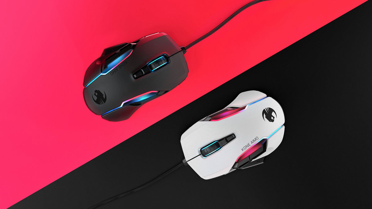 ROCCAT Kone AIMO Remastered - Wired USB Type-A Optical Gaming Mouse in Black - 16,000 DPI