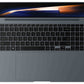 Samsung Galaxy Book4 Pro NP964XGK-KG1UK laptop Intel Core Ultra 7 155H 40.6 cm (16") Touchscreen WQXGA+ 16 GB LPDDR5x-SDRAM 512 GB SSD Wi-Fi 6E (802.11ax) Windows 11 Pro Grey