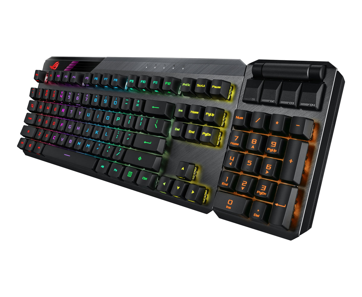 ASUS ROG CLAYMORE II - USB Wired + RF Wireless RGB Mechanical Keyboard in Black (QWERTY UK)