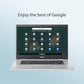 ASUS Chromebook CB1500CKA-NJ0407 - 39.6 cm (15.6") - Intel® Celeron® N N4500 - 4 GB LPDDR4x-SDRAM - 64 GB eMMC - Wi-Fi 6 - ChromeOS - Silver