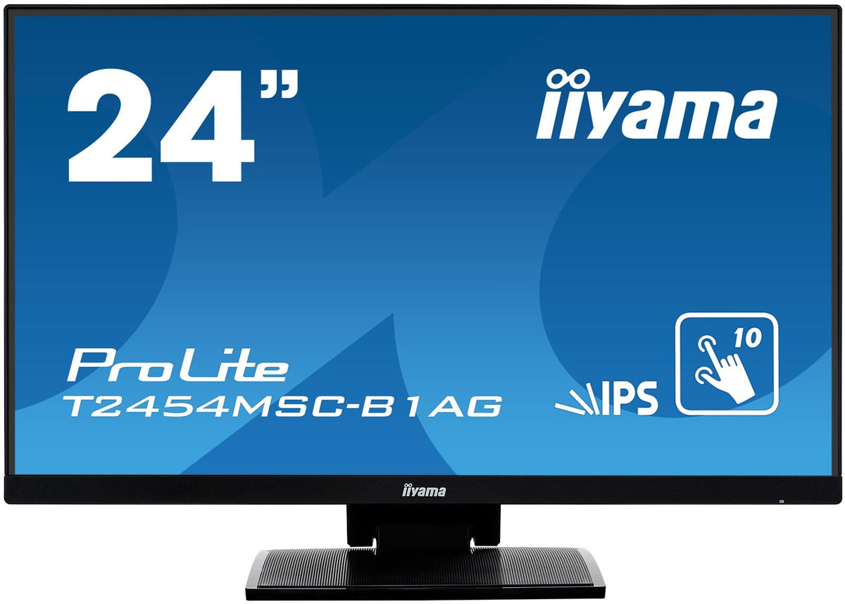iiyama ProLite T2454MSC-B1AG Computer Monitor 60.5 cm (23.8") 1920 x 1080 pixels Full HD LED Touchscreen Multi-user Black