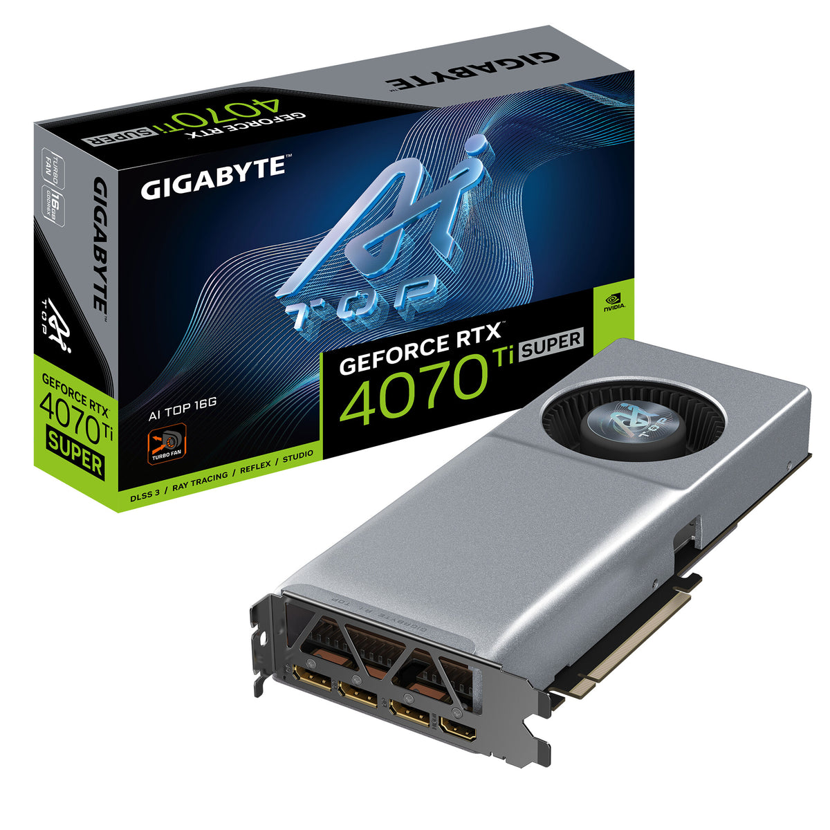 GIGABYTE AI TOP - NVIDIA 16G GDDR6X GeForce RTX 4070 Ti SUPER graphics card