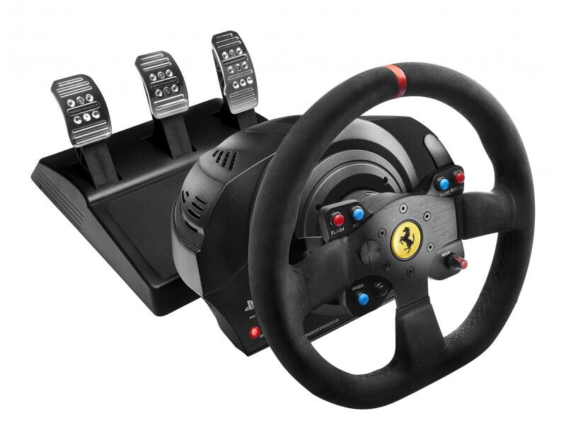 Thrustmaster T300 Ferrari "Alcantara Edition" - USB Wired Steering wheel + Pedals for PC / PS4 / PS3