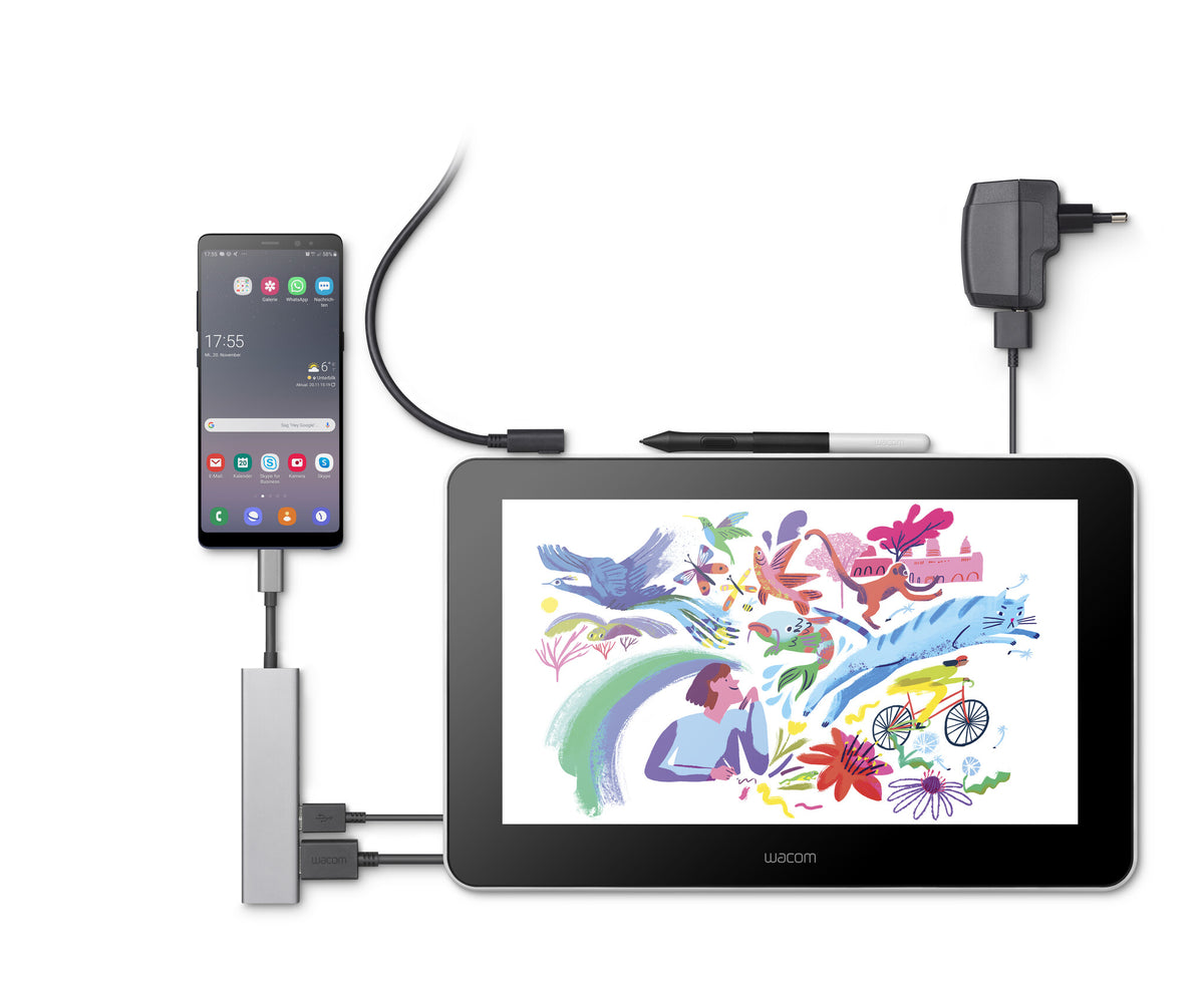 Wacom One 13 graphic tablet - 2540 lpi 294 x 166 mm USB