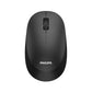 Philips - RF Wireless Optical mouse in Black - 1,600 DPI