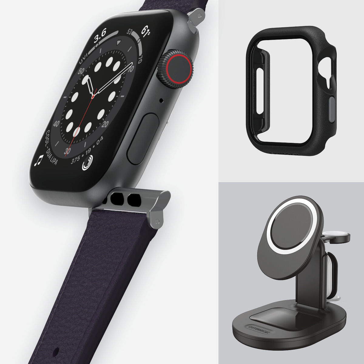 OtterBox Symmetry Cactus Series for Apple Watch 42/44/45mm in Plum Luxe
