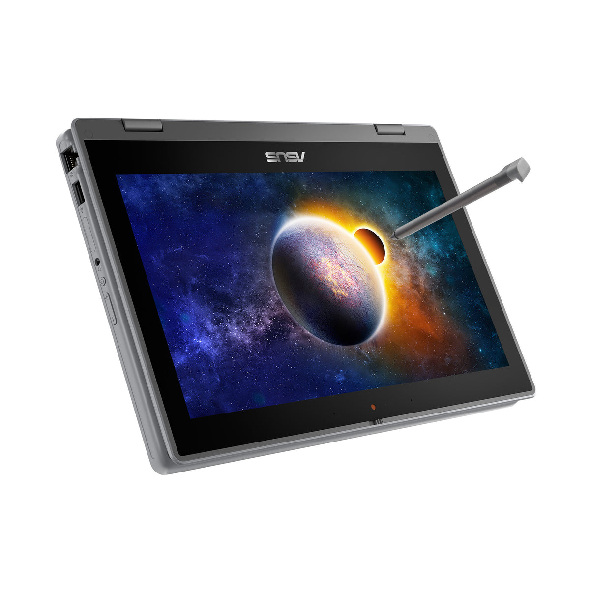 ASUS BR1100F-CS41XAS-3Y Hybrid (2-in-1) - 29.5 cm (11.6") - Touchscreen - Intel® Celeron® N4500 - 4 GB DDR4-SDRAM - 128 GB SSD - Wi-Fi 6 - Windows 11 Pro Education - Grey
