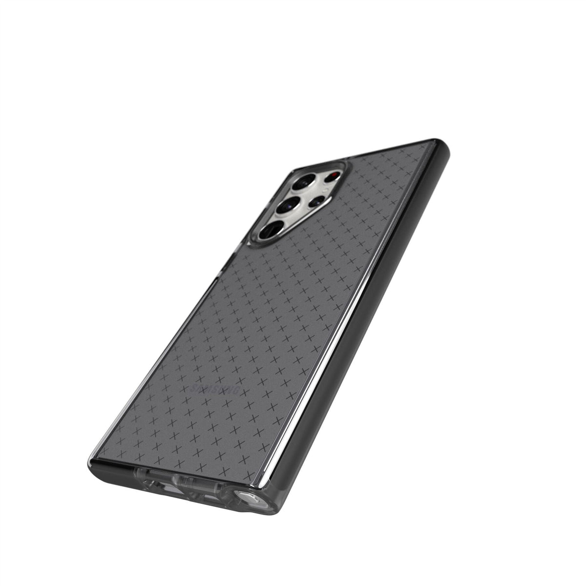 Tech21 Evo Check mobile phone case for Galaxy S22 Ultra in Black