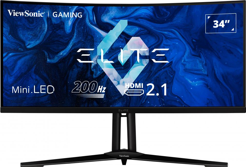 Viewsonic XG341C-2K Computer Monitor 86.4 cm (34") 3440 x 1440 pixels UltraWide Quad HD Black