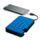 iStorage diskAshur2 - Secure Encrypted External hard drive in Blue - 4 TB