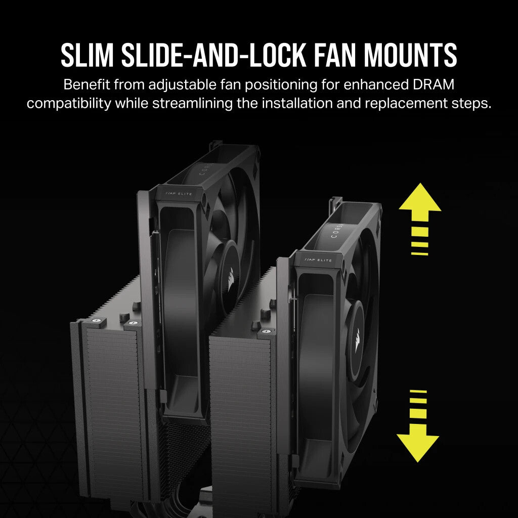 Corsair AF ELITE A115 - Air Processor Cooler in Black - 140mm