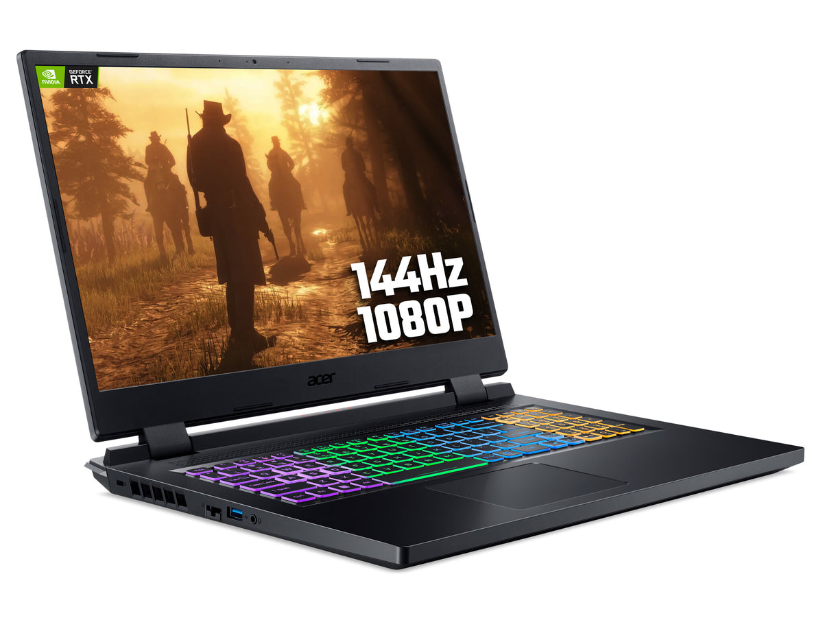 Acer Nitro 5 AN517-55 Gaming Laptop - 43.9 cm (17.3") - Intel Core i7-12650H - 16GB DDR4-SDRAM - 1TB SSD - NVIDIA GeForce RTX 4050 - Wi-Fi 6 - Windows 11 Home - Black